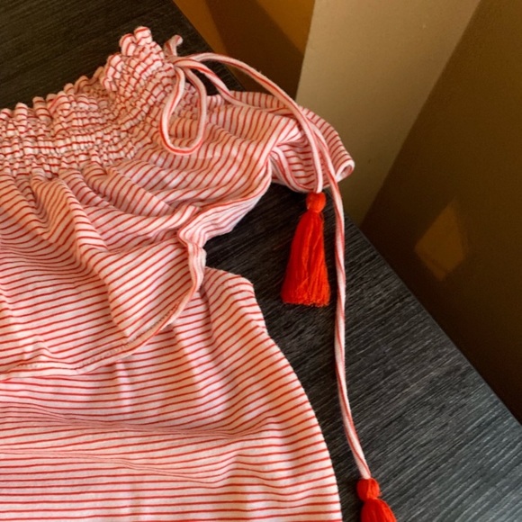 LOFT summer dress with tassel ties - Picture 1 of 2